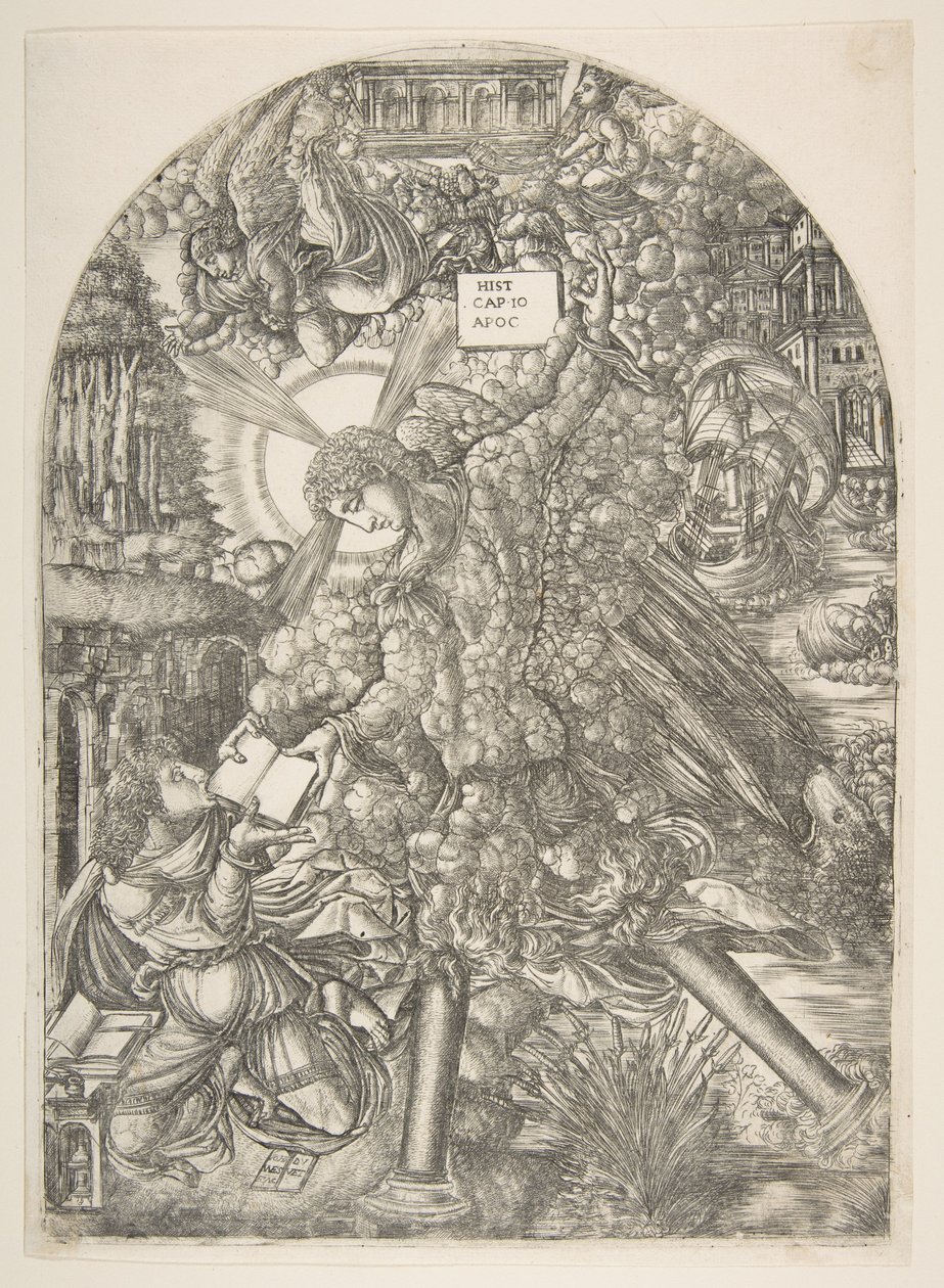 The Angel Gives Saint John the Book to Eat, from the Apocalypse by Jean Duvet