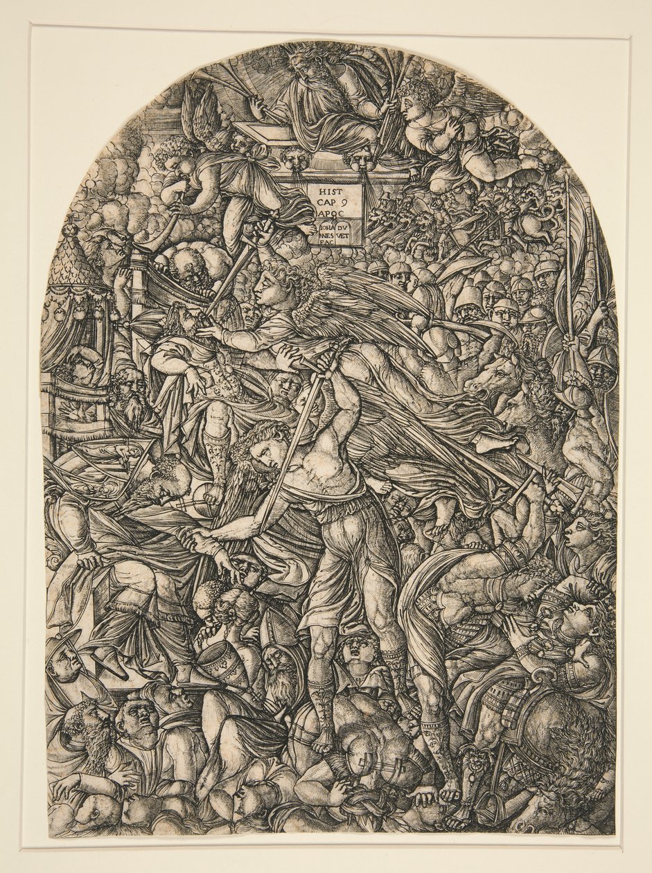 The Angel Sounding the Sixth Trumpet, from the Apocalypse Series by Jean Duvet