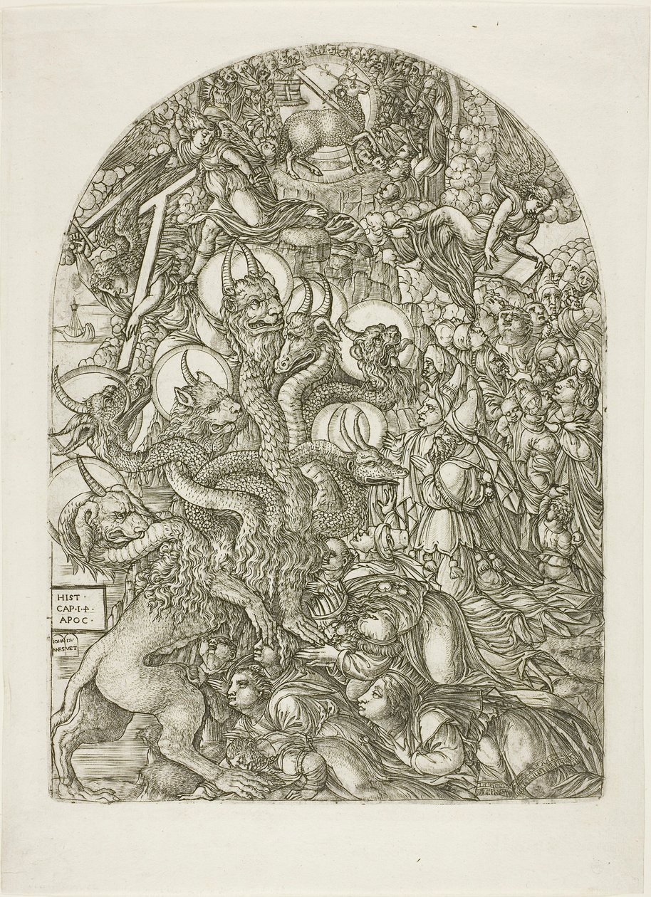 The Beast with Seven Heads by Jean Duvet
