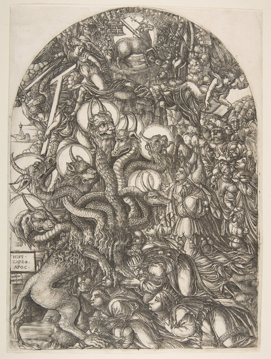 The Beast with Seven Heads and Ten Horns, from the Apocalypse by Jean Duvet