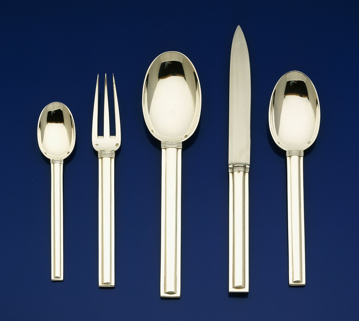 A 72-Piece French Cannes-Pattern Silver Flatware Service by Jean Elysée Puiforcat