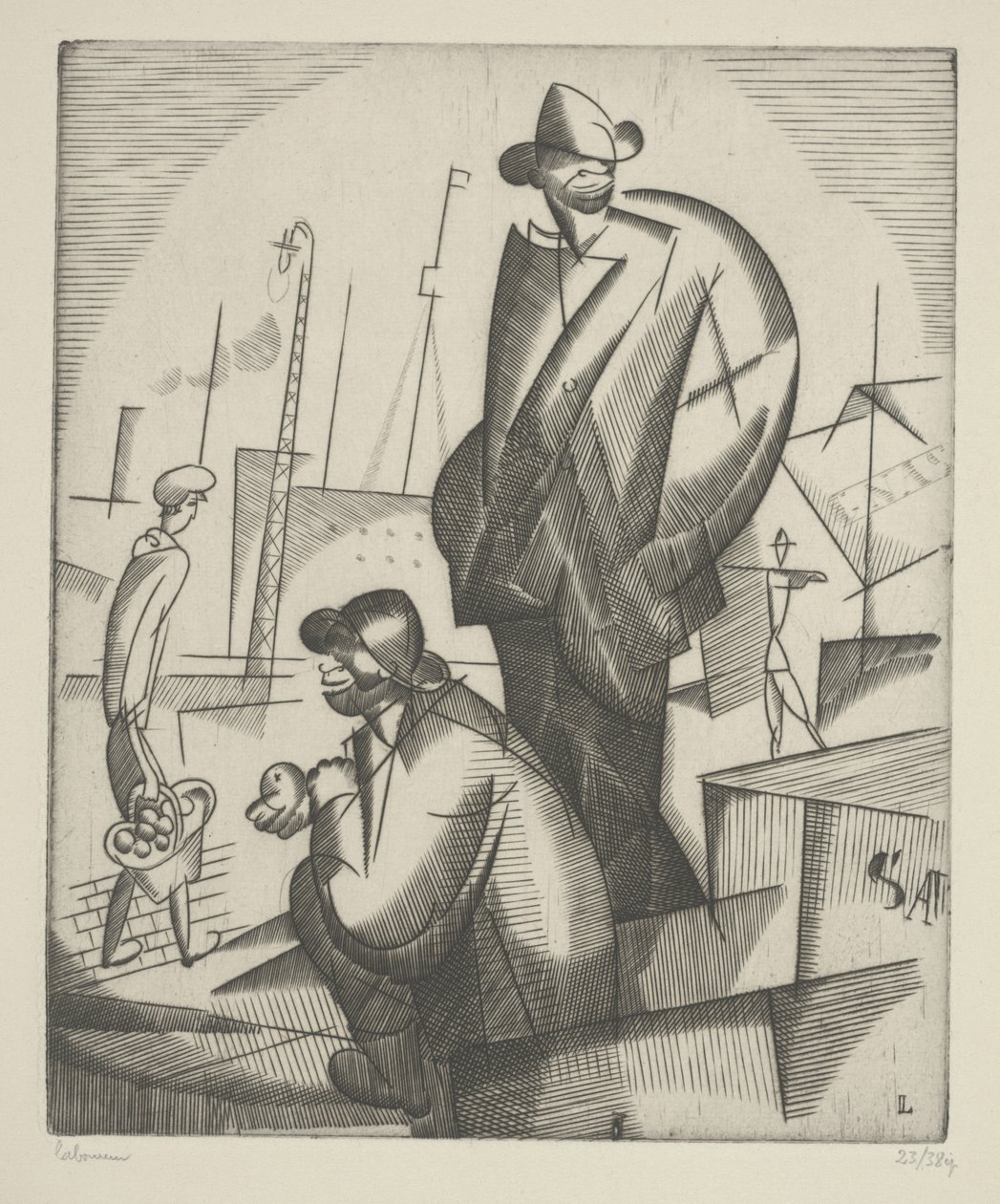 Black Dockers by Jean Emile Laboureur