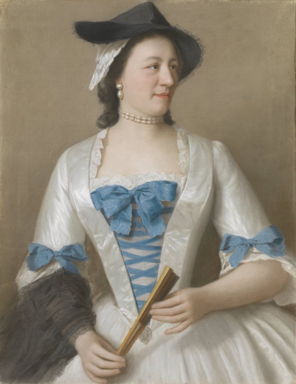 Portrait of Jeanne-Elisabeth Sellon, Lady Tyrell, Wife of Sir Charles Tyrell, 7th Baronet of Thornton (Buckinghamshire) by Jean Étienne Liotard