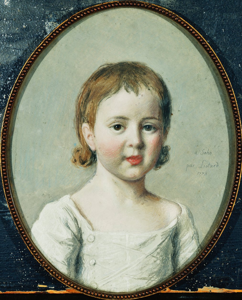 Portrait of Matthew Robinson Boulton, Bust Length Aged 3 by Jean Étienne Liotard