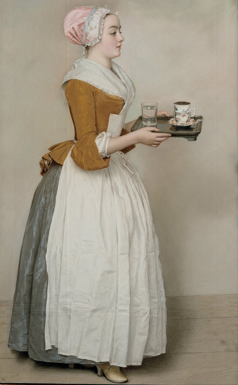 The Chocolate Girl (La Belle Chocolatière de Vienne) by Jean Étienne Liotard