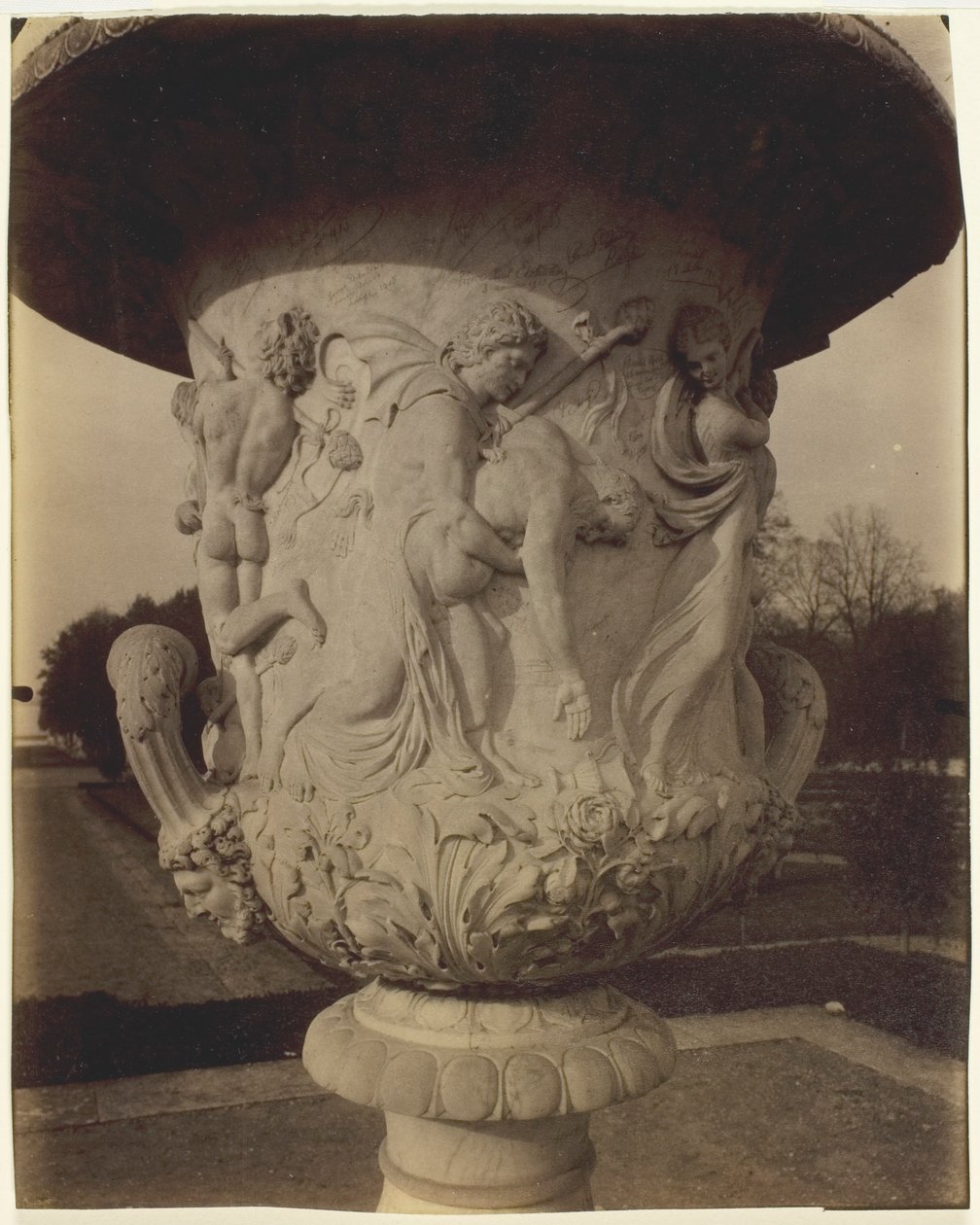 Versailles, Vase by Cornu by Jean Eugène Auguste Atget