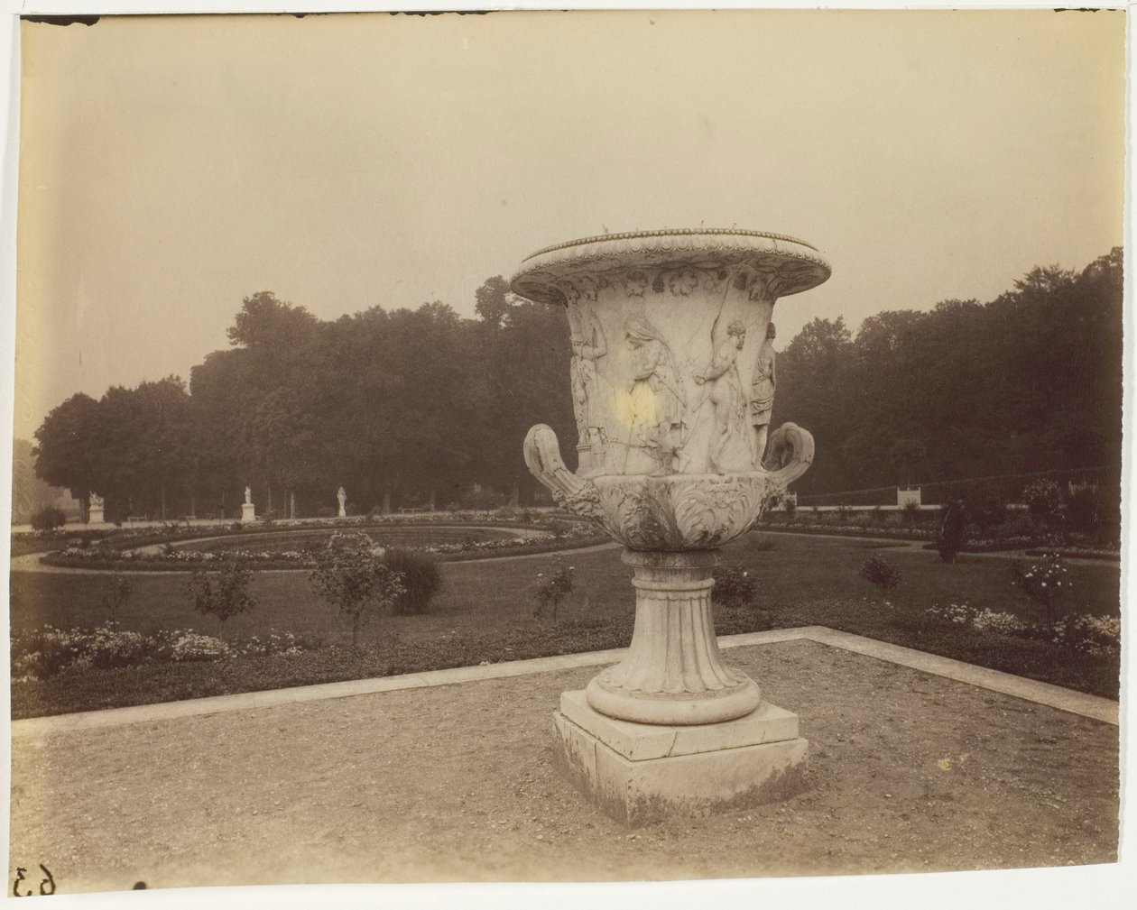 Versailles, Vase by Cornu by Jean Eugène Auguste Atget