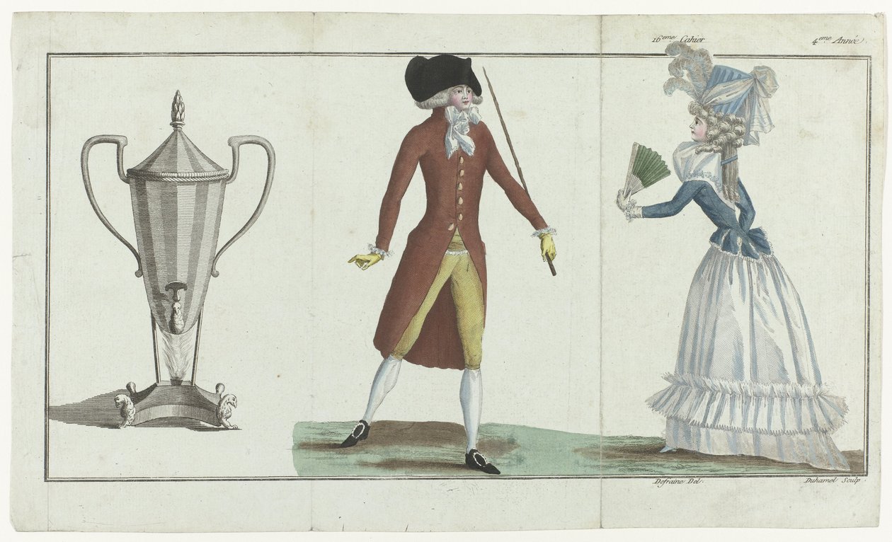 The First Fashion Magazine by Jean Florent (after) Defraine