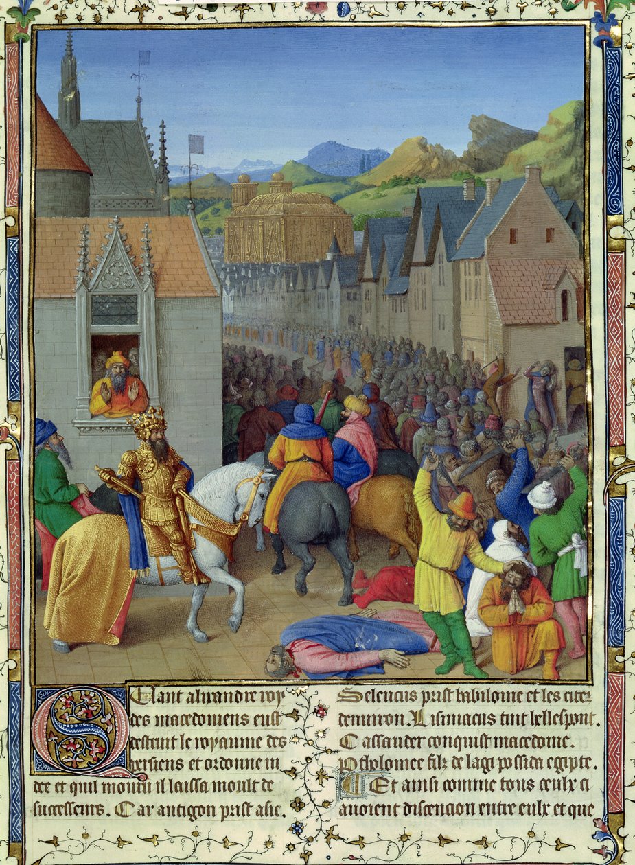Entry of Ptolemy Soter into Jerusalem by Jean Fouquet
