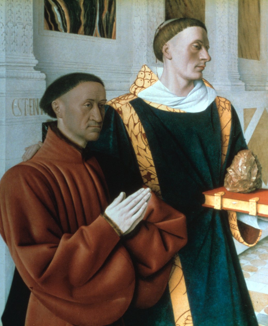 Etienne Chevalier and St Stephen by Jean Fouquet