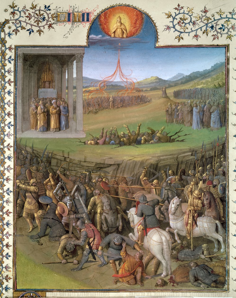 Battle of the Hebrews Against the Canaanites and the Chastisement of Korah and the Rebels, Illustration from 