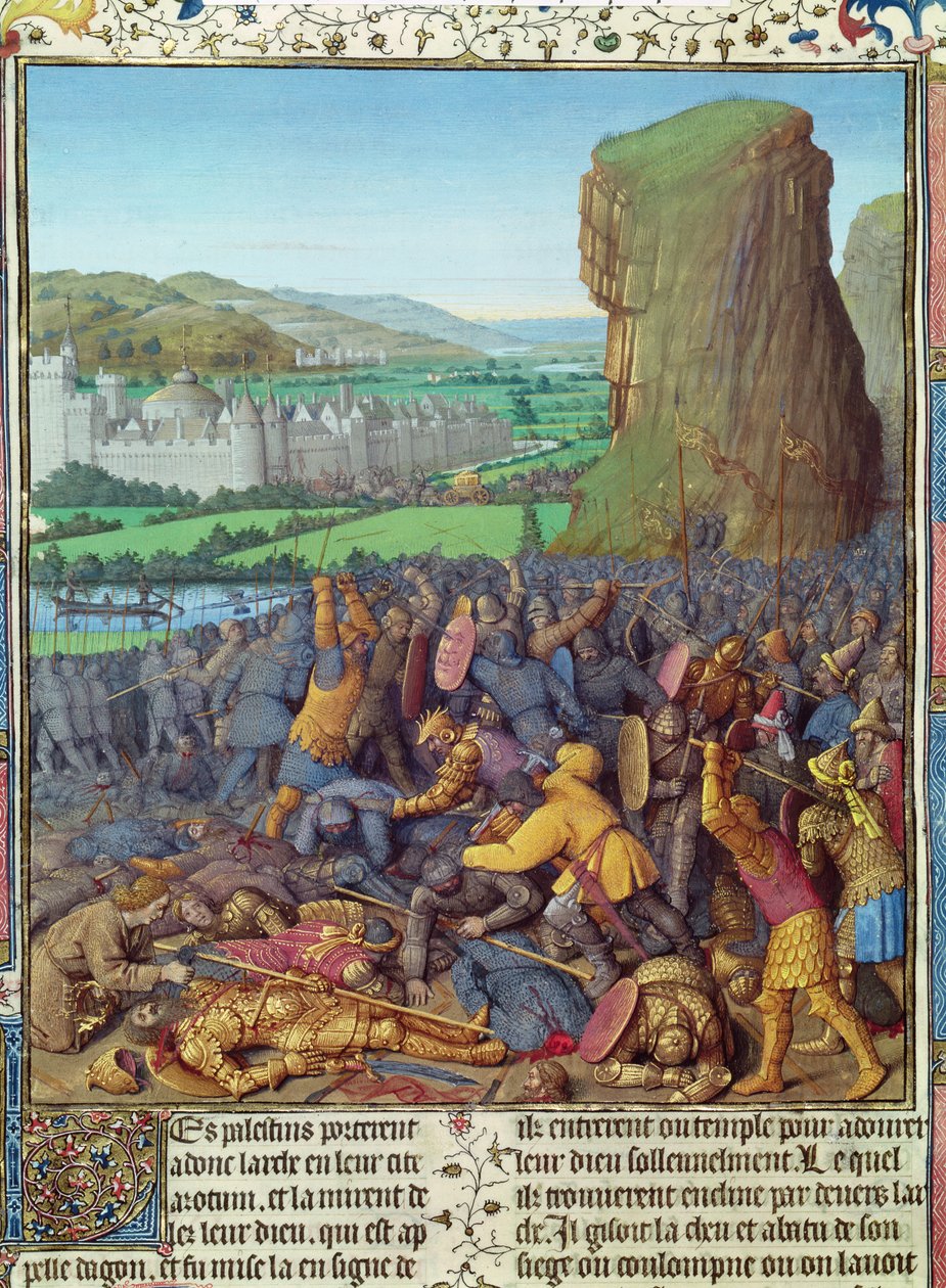 Victory of the Israelites over the Philistines, Illustration from 