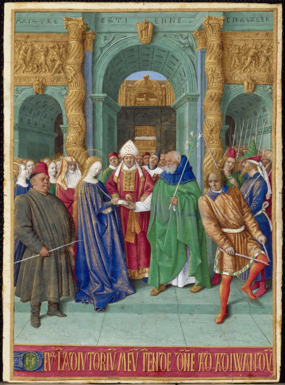 The Marriage of the Virgin by Jean Fouquet