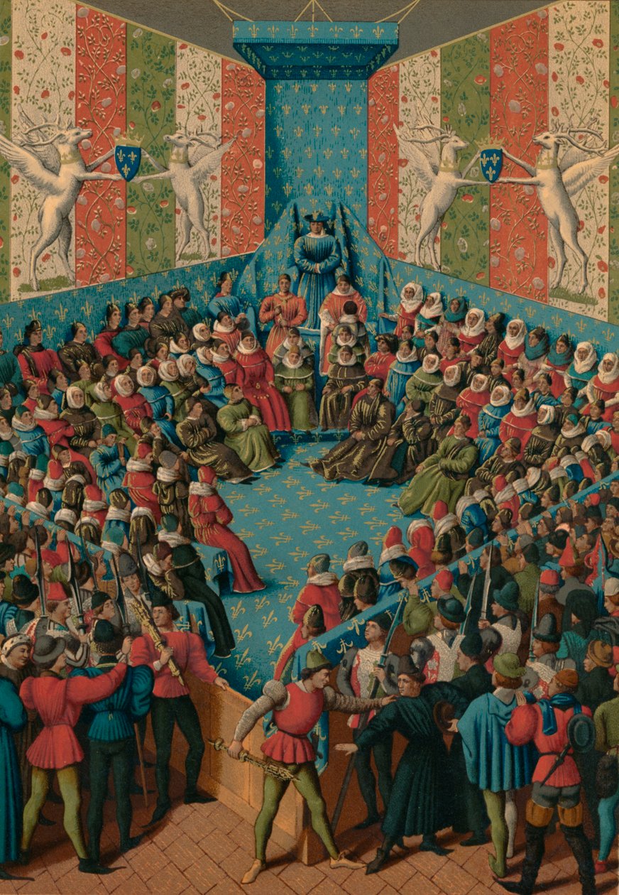 Verdict on John II of Alencon, 15th century by Jean Fouquet