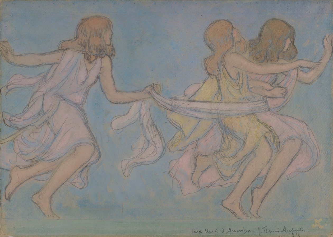 Children at Play by Jean Francis Auburtin