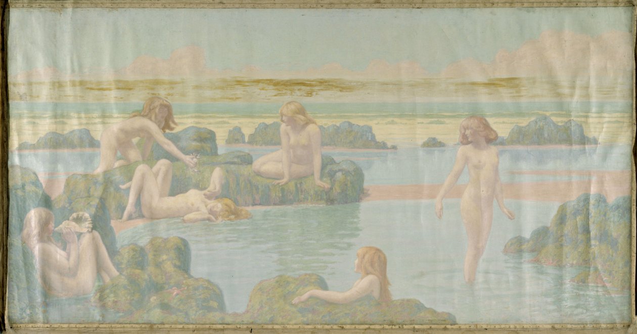The Sea Garden, ca. 1910 by Jean Francis Auburtin