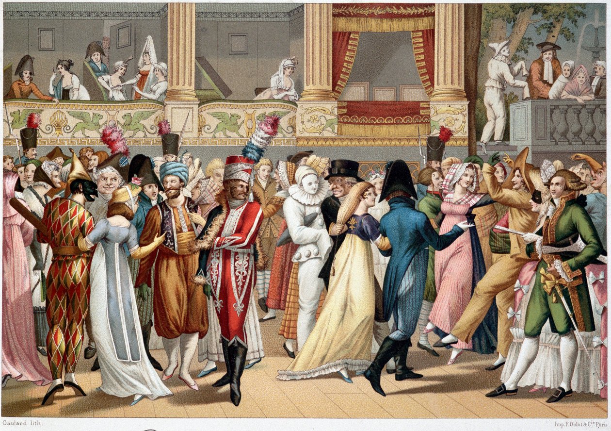 The Ball of the Opera by Bosio by Jean Francois (after) Bosio