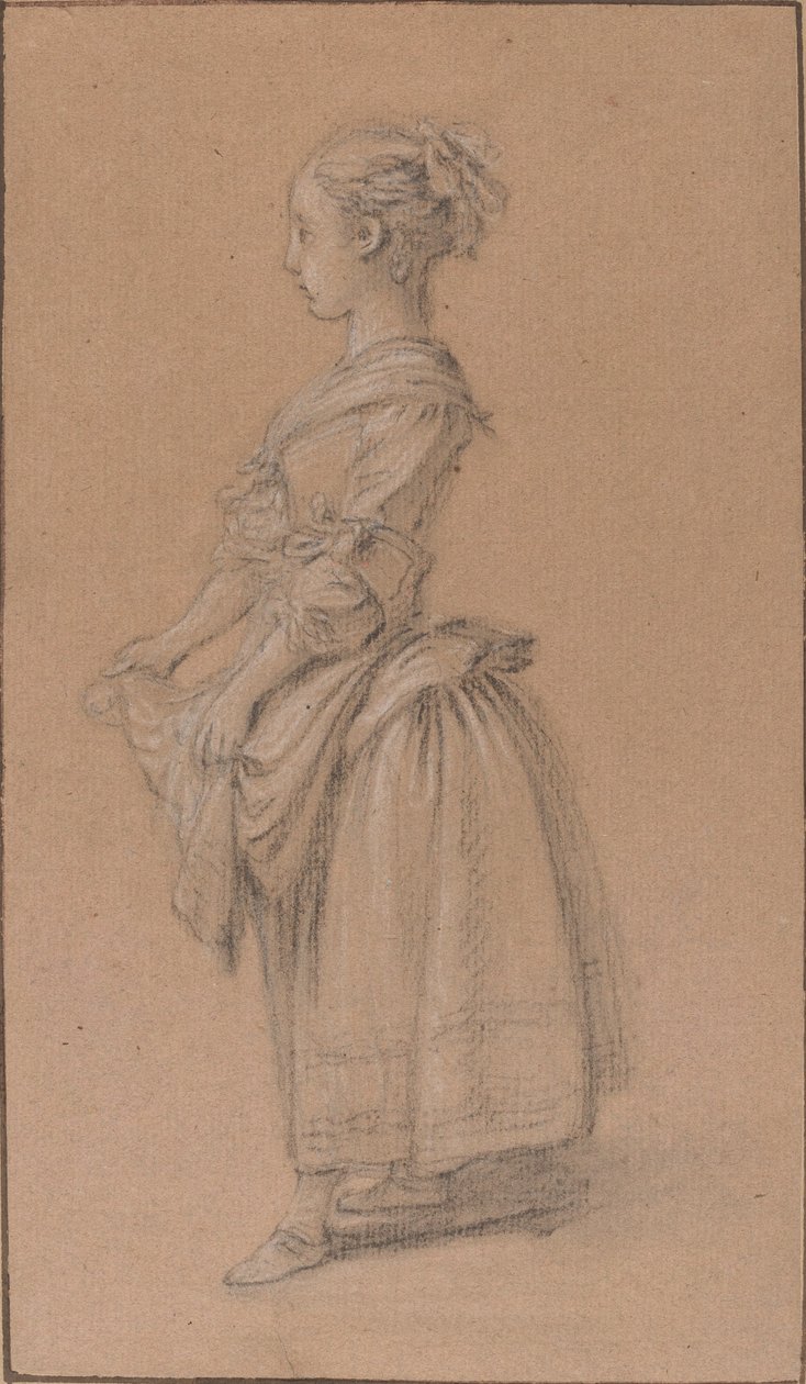 A Girl in Peasant Dress by Jean Francois Clermont