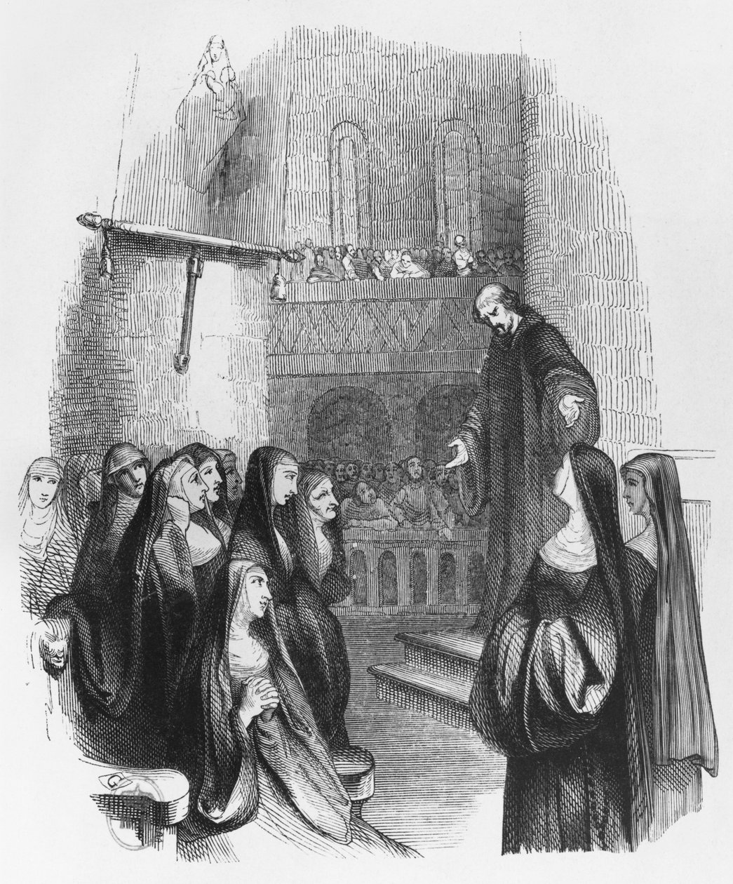 Abelard Preaching at Paraclete, Illustration from 