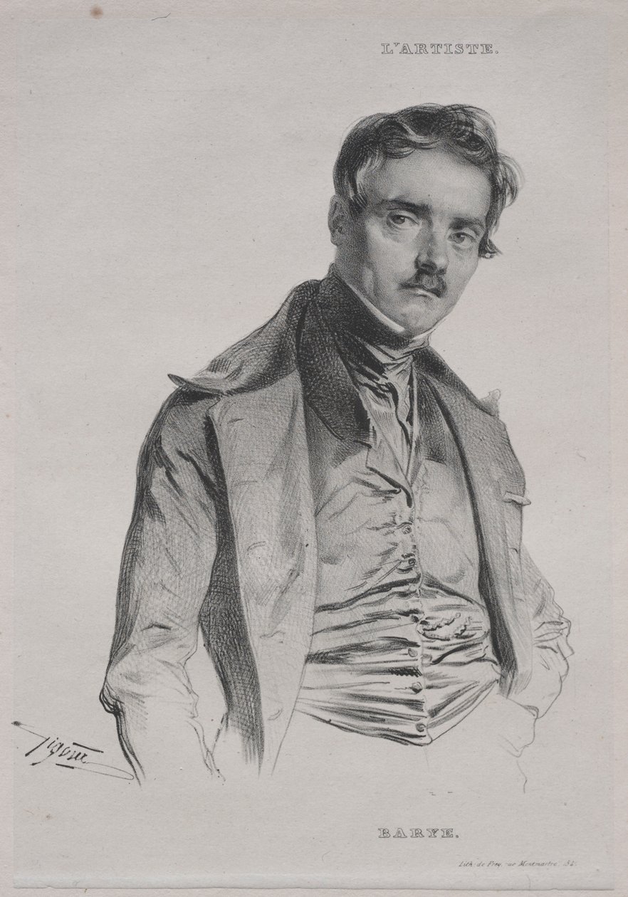 Antoine-Louis Barye by Jean Francois Gigoux