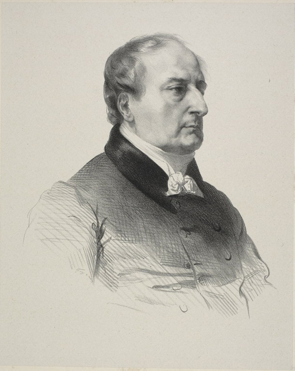 Portrait of the Painter Baron François Gérard by Jean Francois Gigoux
