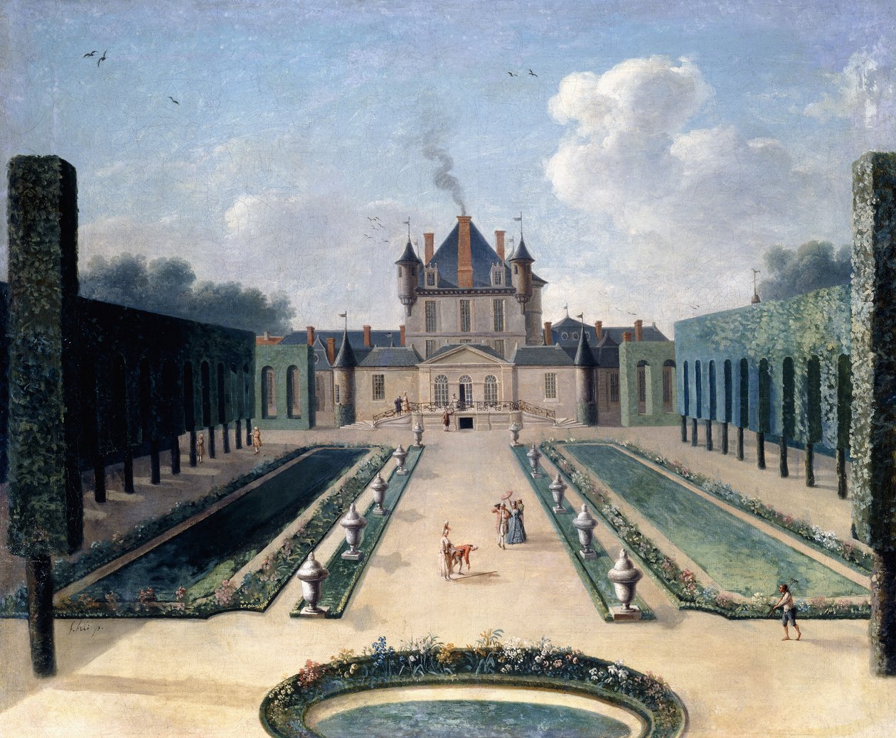 Views of the Chateau de Mousseaux and Its Gardens by Jean Francois Hue