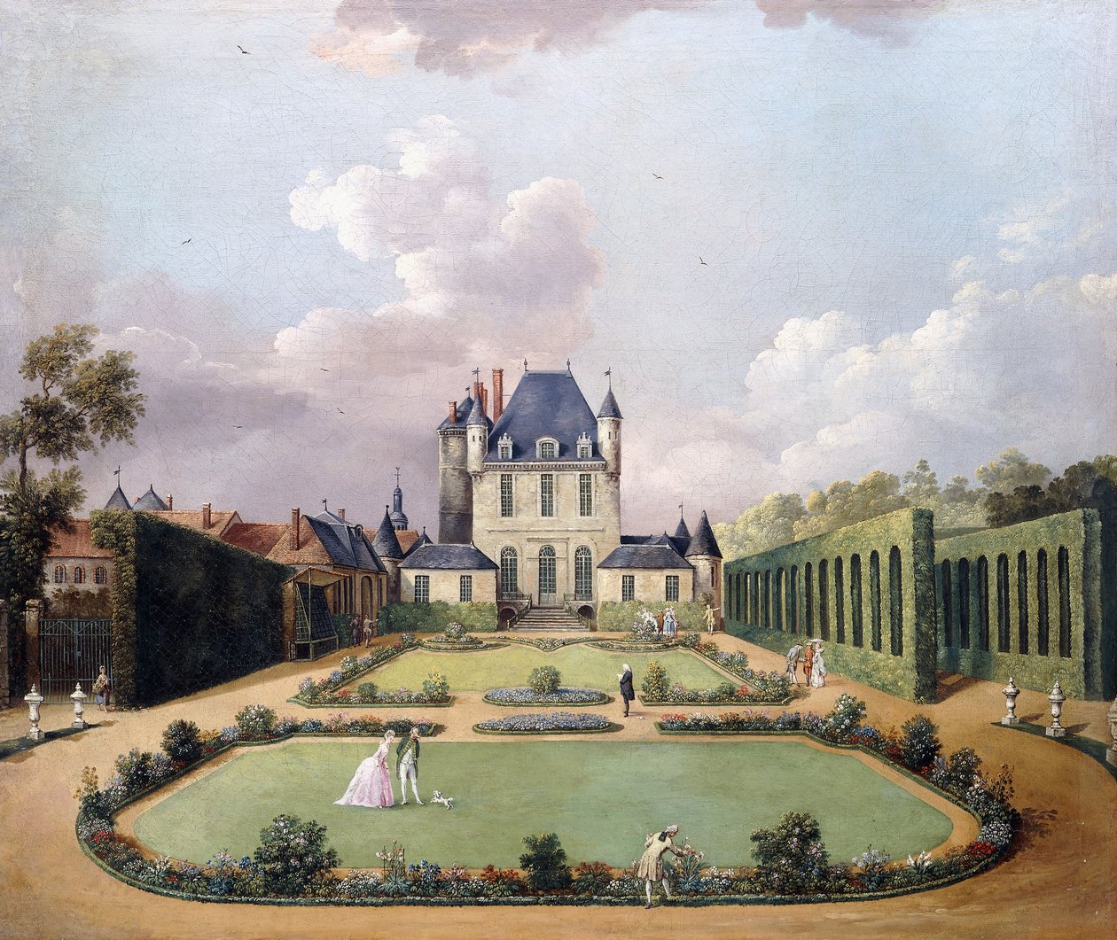 Views of the Chateau de Mousseaux and Its Gardens by Jean Francois Hue