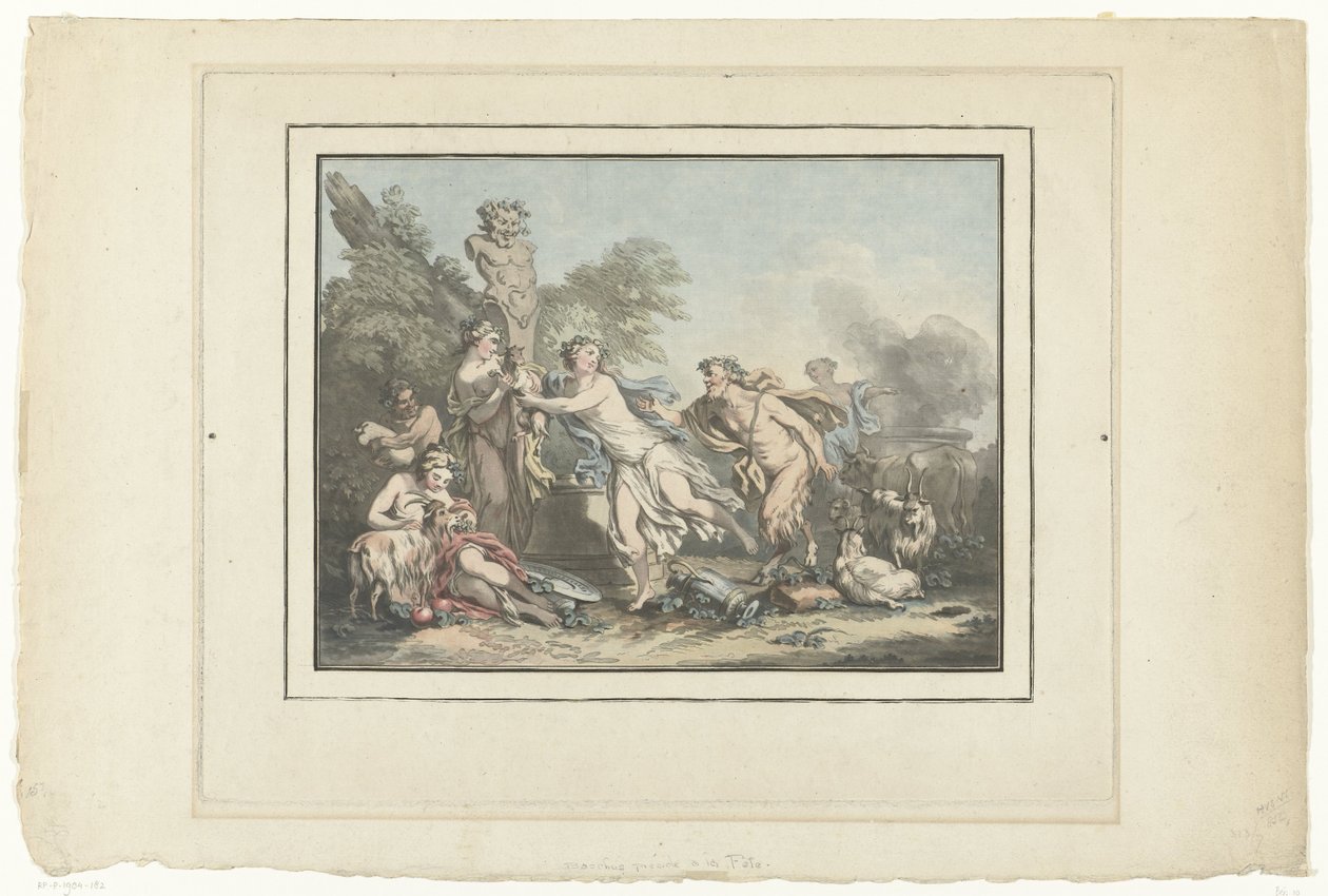 Shepherdesses and Satyrs by Jean Francois Janinet