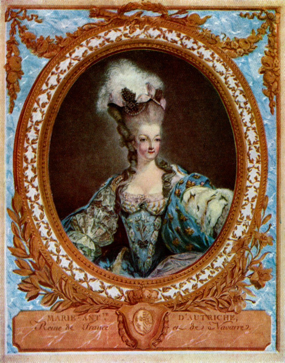 Marie Antoinette 1755-1793, queen consort of King Louis XVI of France, 1777 by Jean Francois Janinet
