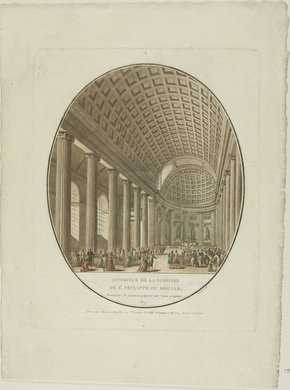 Saint Philippe du Roule, Paris by Jean Francois Janinet