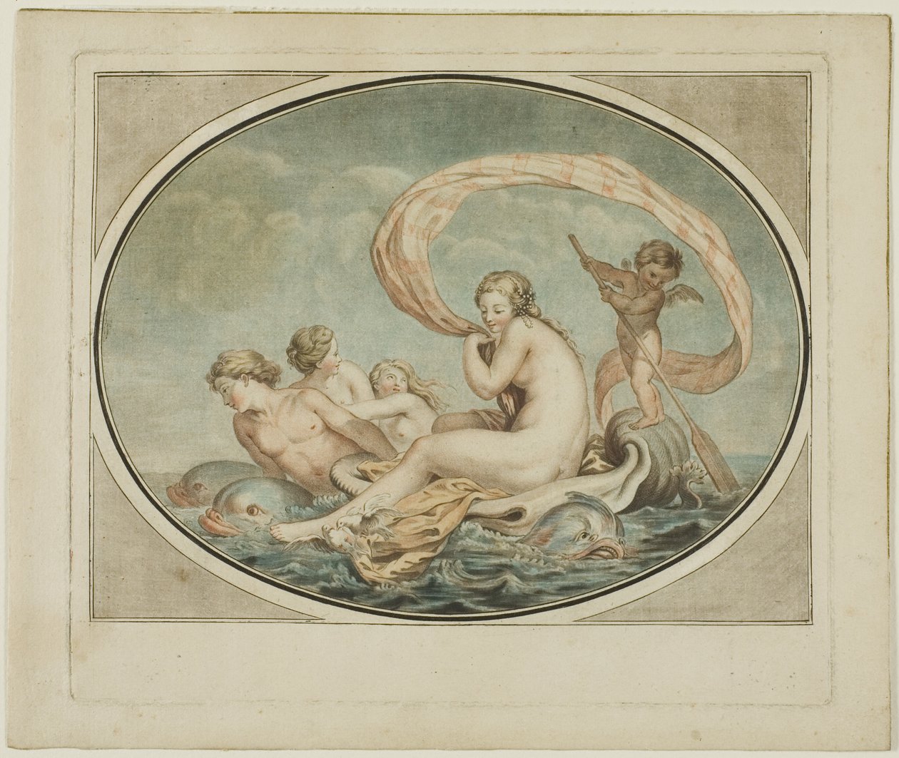 The Chariot of Galatea by Jean Francois Janinet