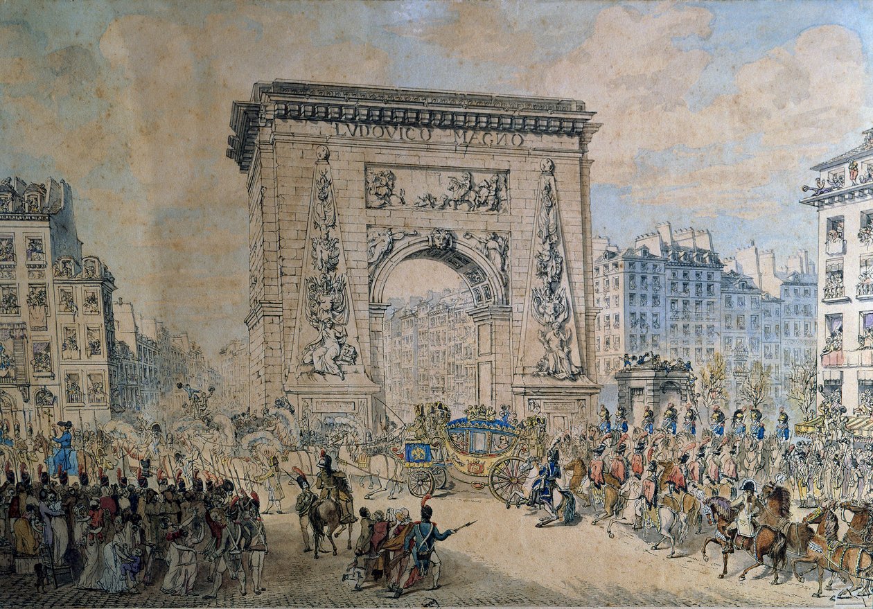 Entry of Pius VII by Jean Francois Leleu