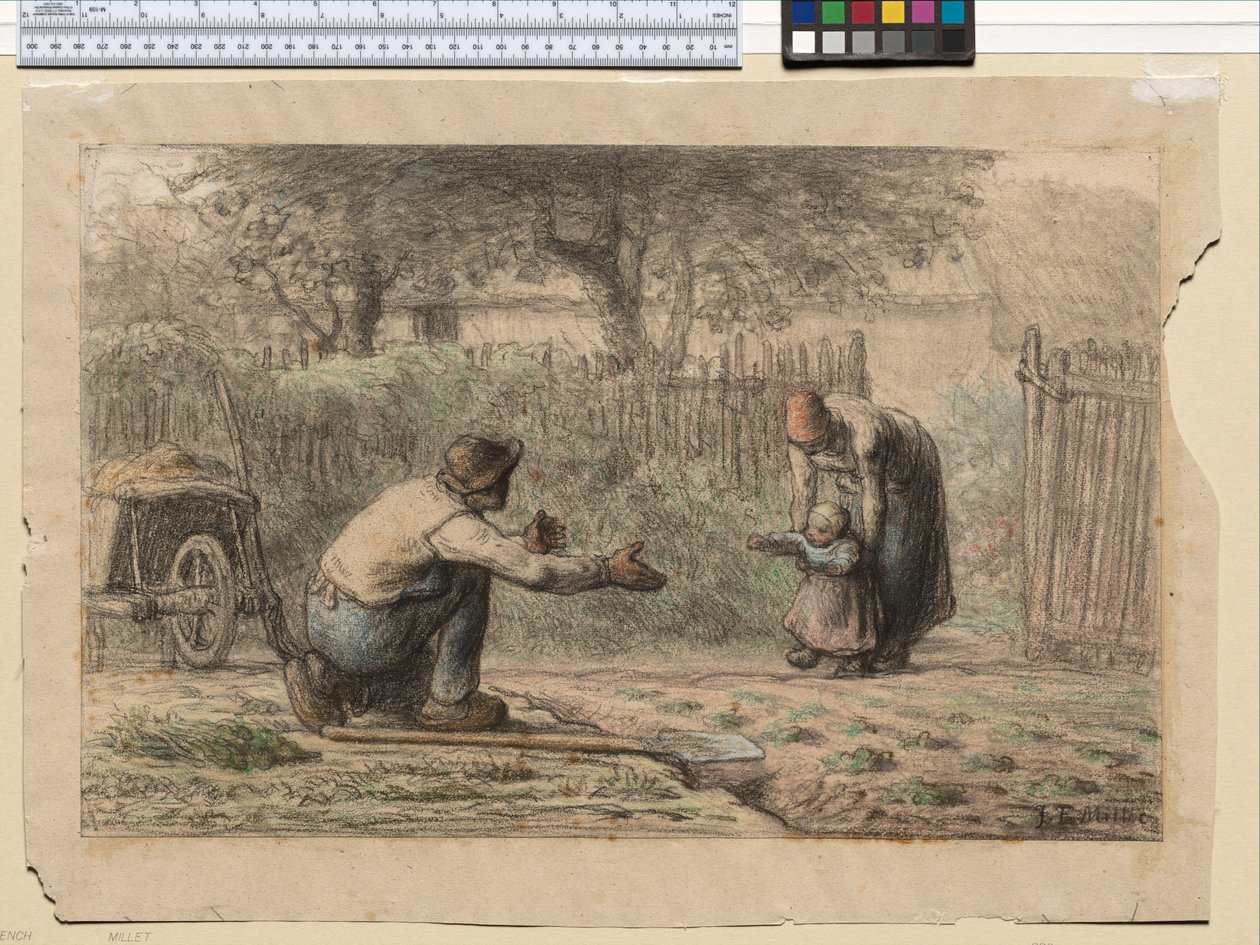 First Steps by Jean Francois Millet