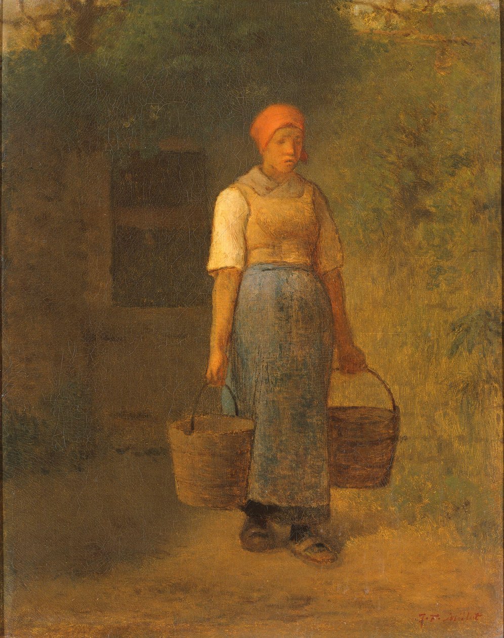 Girl Carrying Water by Jean-Francois Millet