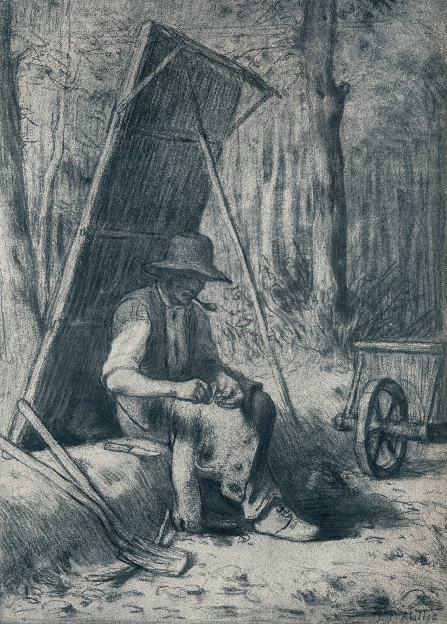 The Road-Mender by Jean-Francois Millet