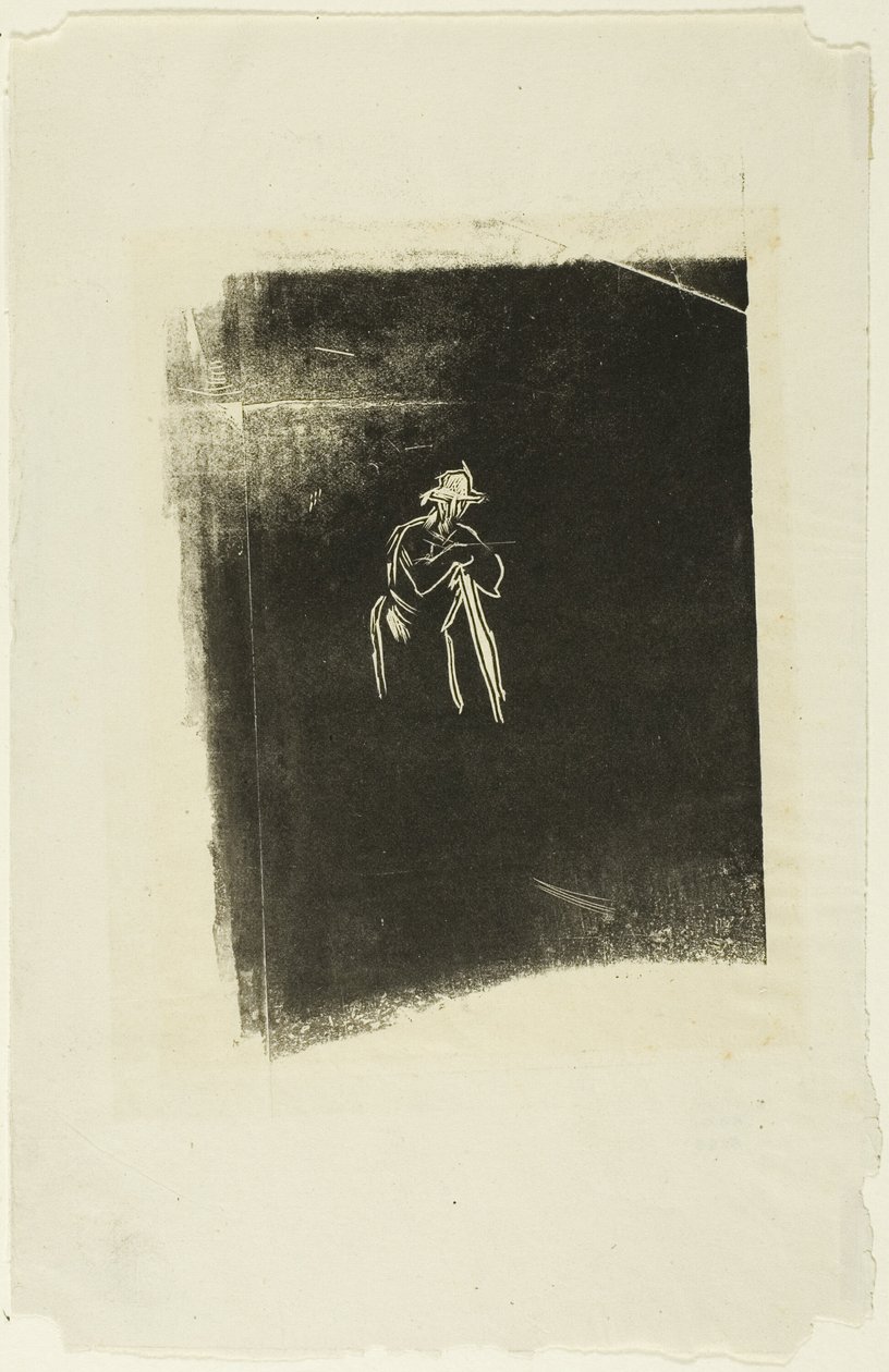 Man Resting On His Spade by Jean Francois Millet