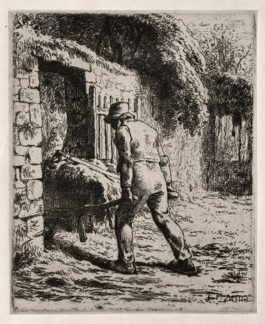 Peasant Returning from the Manure Heap by Jean Francois Millet