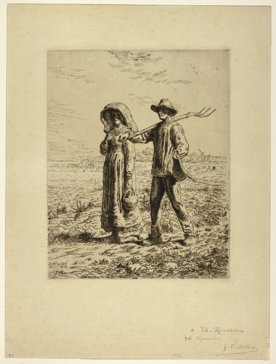 Peasants Going to Work by Jean Francois Millet