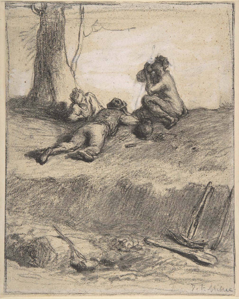 Roadworkers at Lunch by Jean Francois Millet
