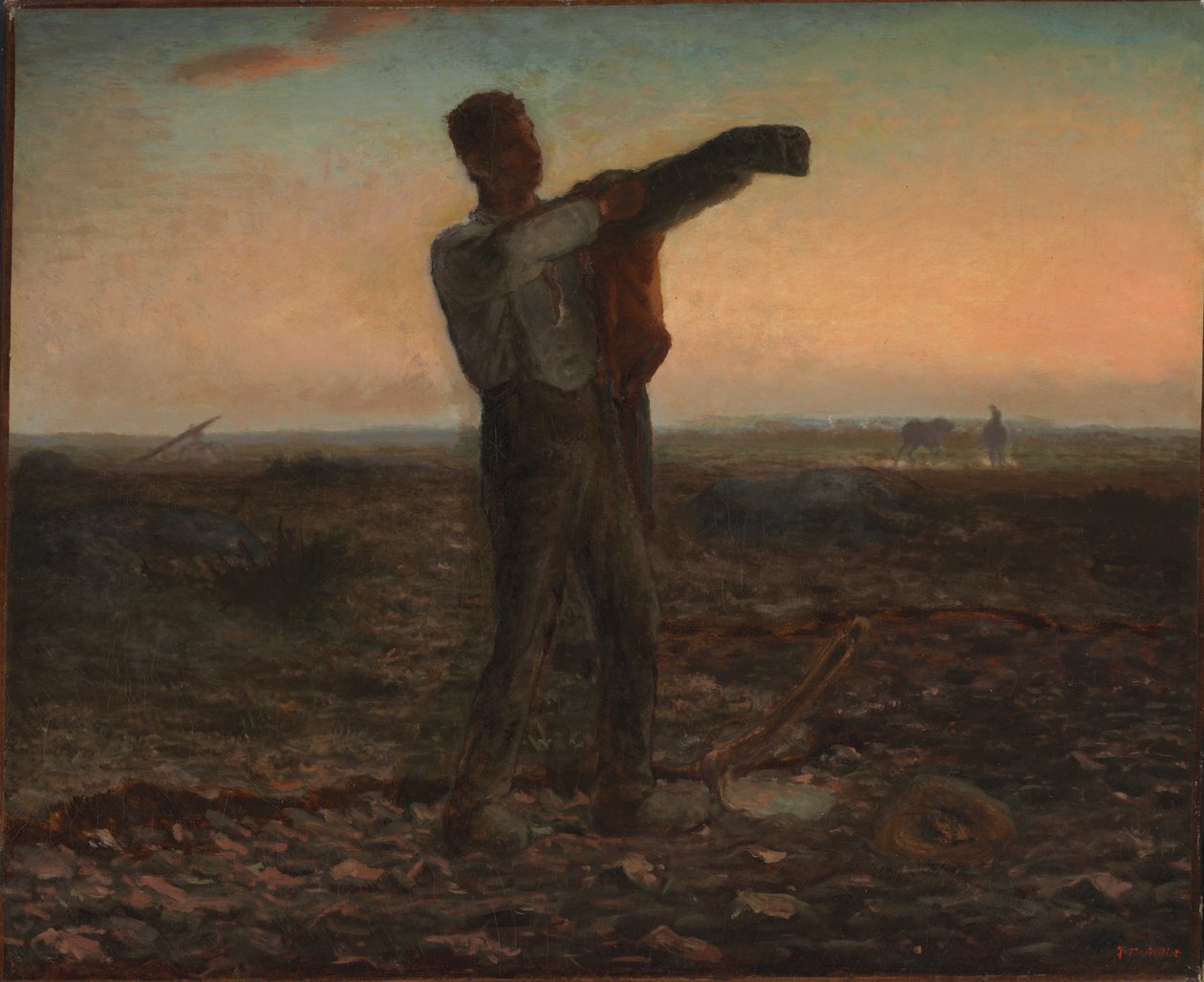The End of the Day, Effect of Evening by Jean Francois Millet