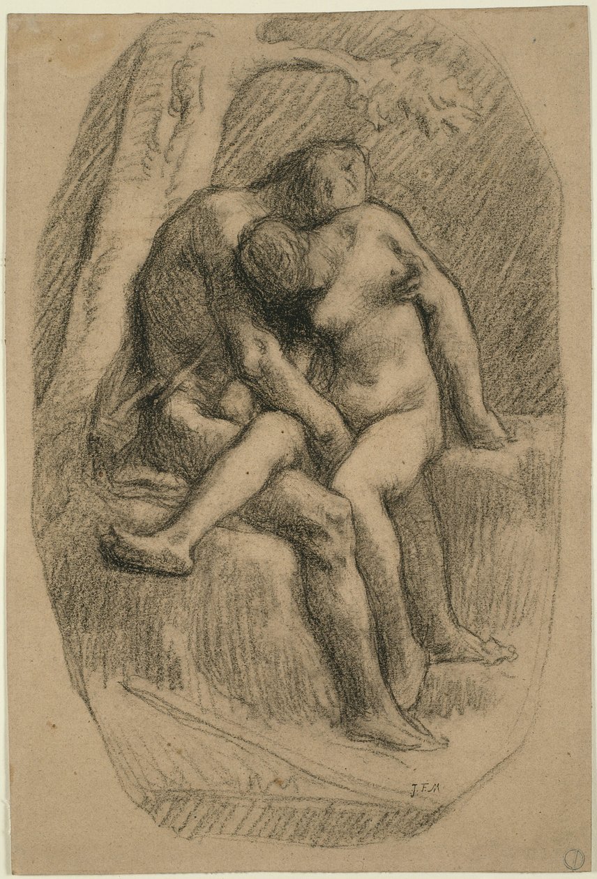 The Lovers by Jean-Francois Millet