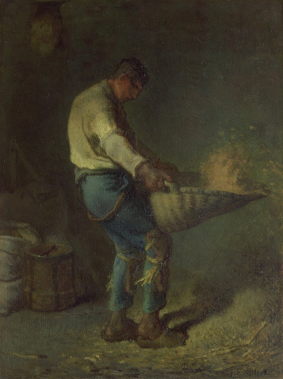 The Winnower by Jean-Francois Millet: Buy fine art prints