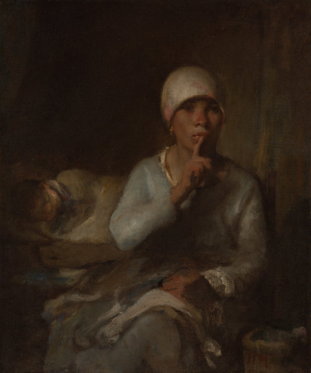 Woman and Child (Silence) by Jean Francois Millet