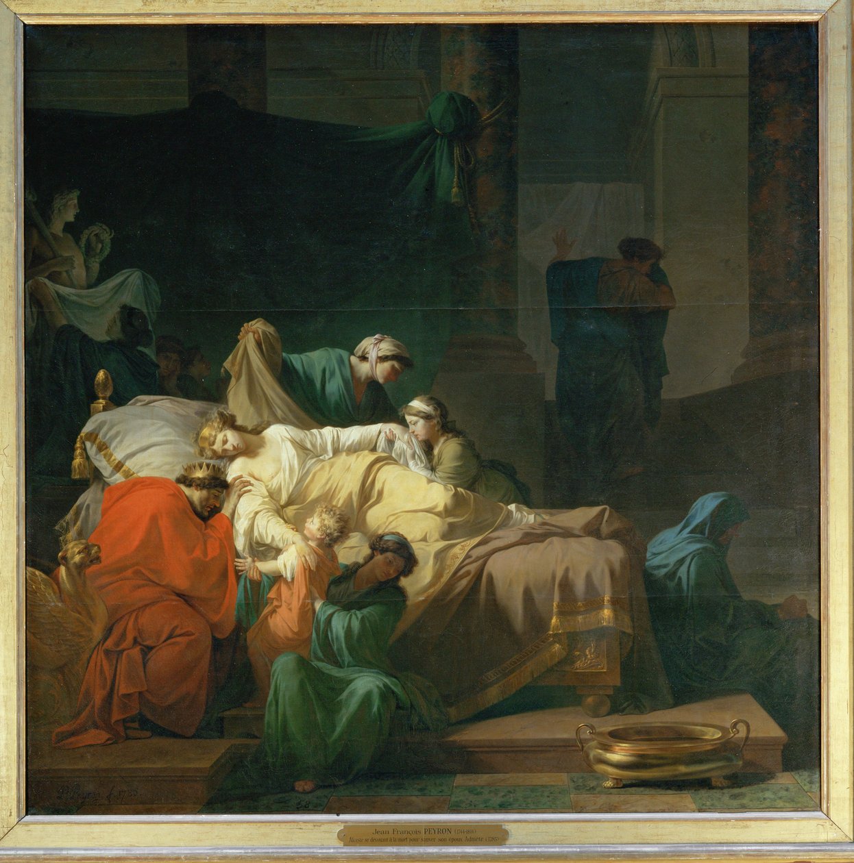 Alceste Devoting Herself to Death to Save Her Husband Admetus by Jean François Pierre Peyron