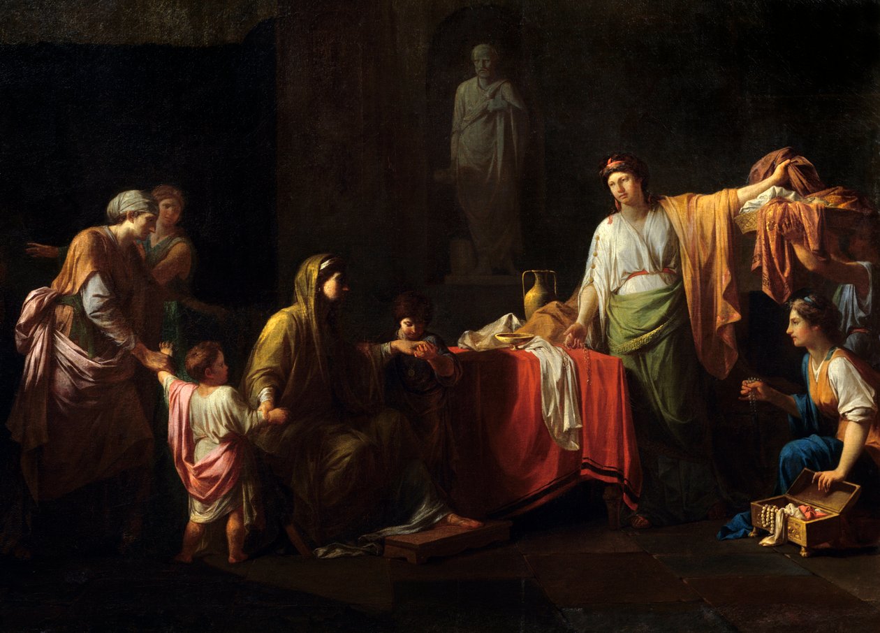 Detail: Cornelie, Mother of the Gracques by Jean François Pierre Peyron