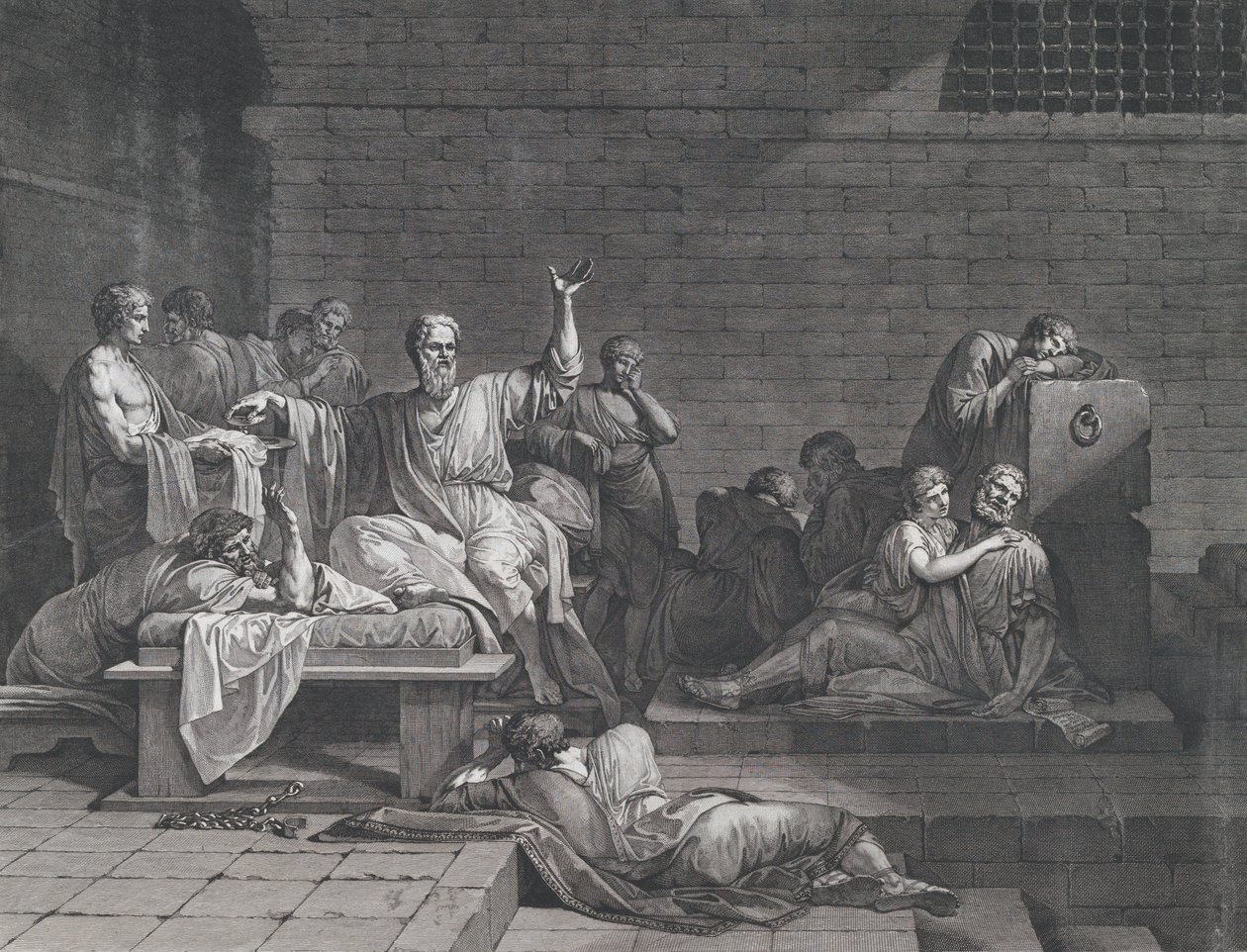 The Death of Socrates by Jean François Pierre Peyron