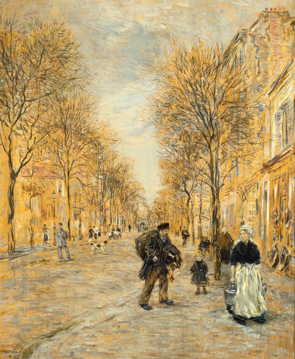 A Street in Asnieres by Jean Francois Raffaelli