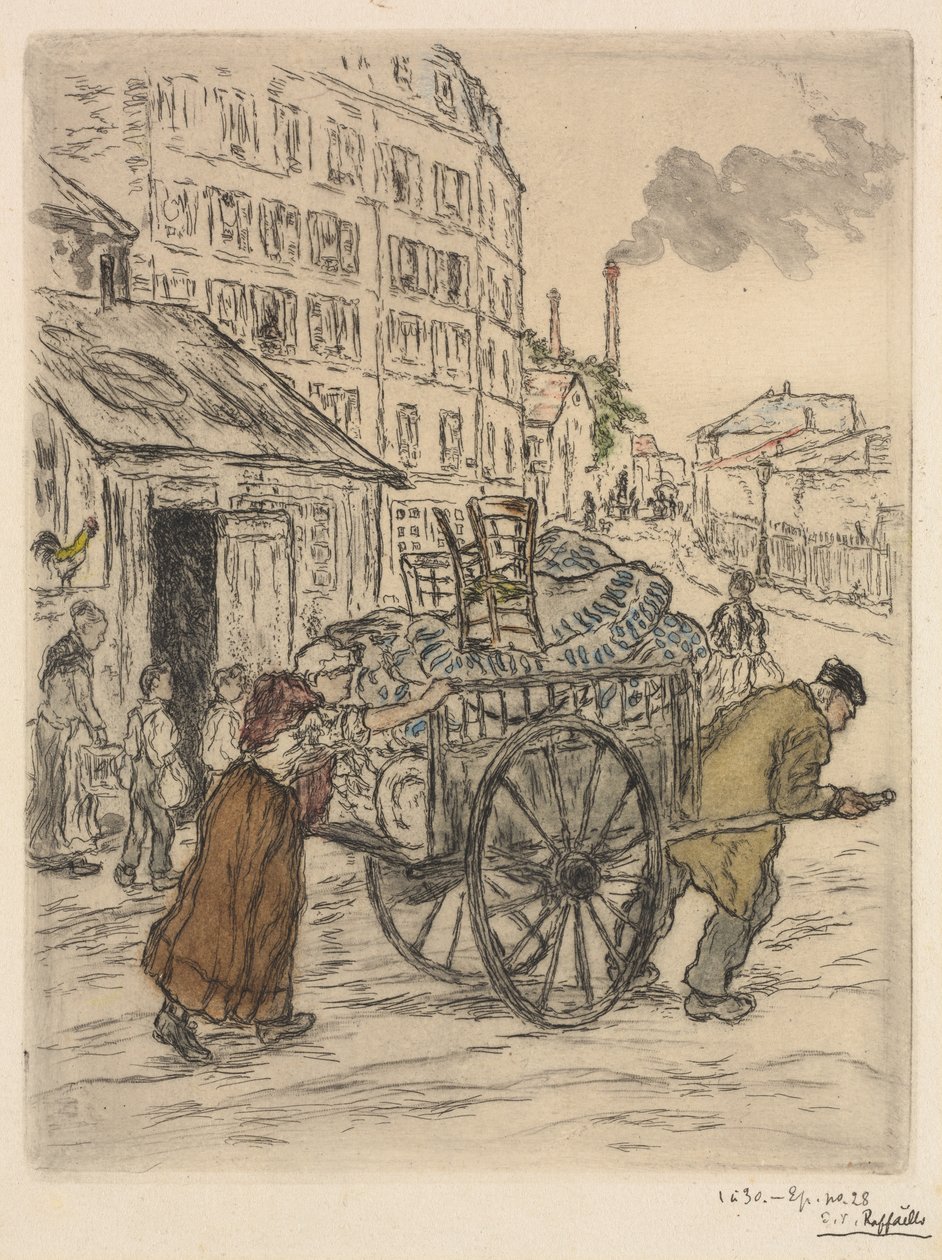 Le Déménagement by Jean Francois Raffaelli