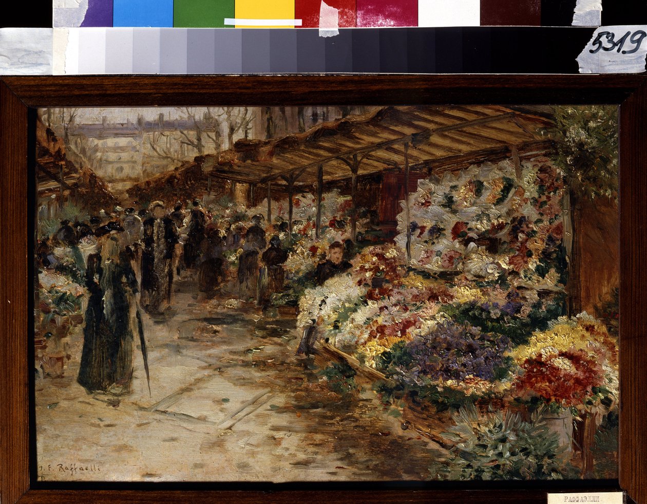 Flower Market by Jean Francois Raffaelli