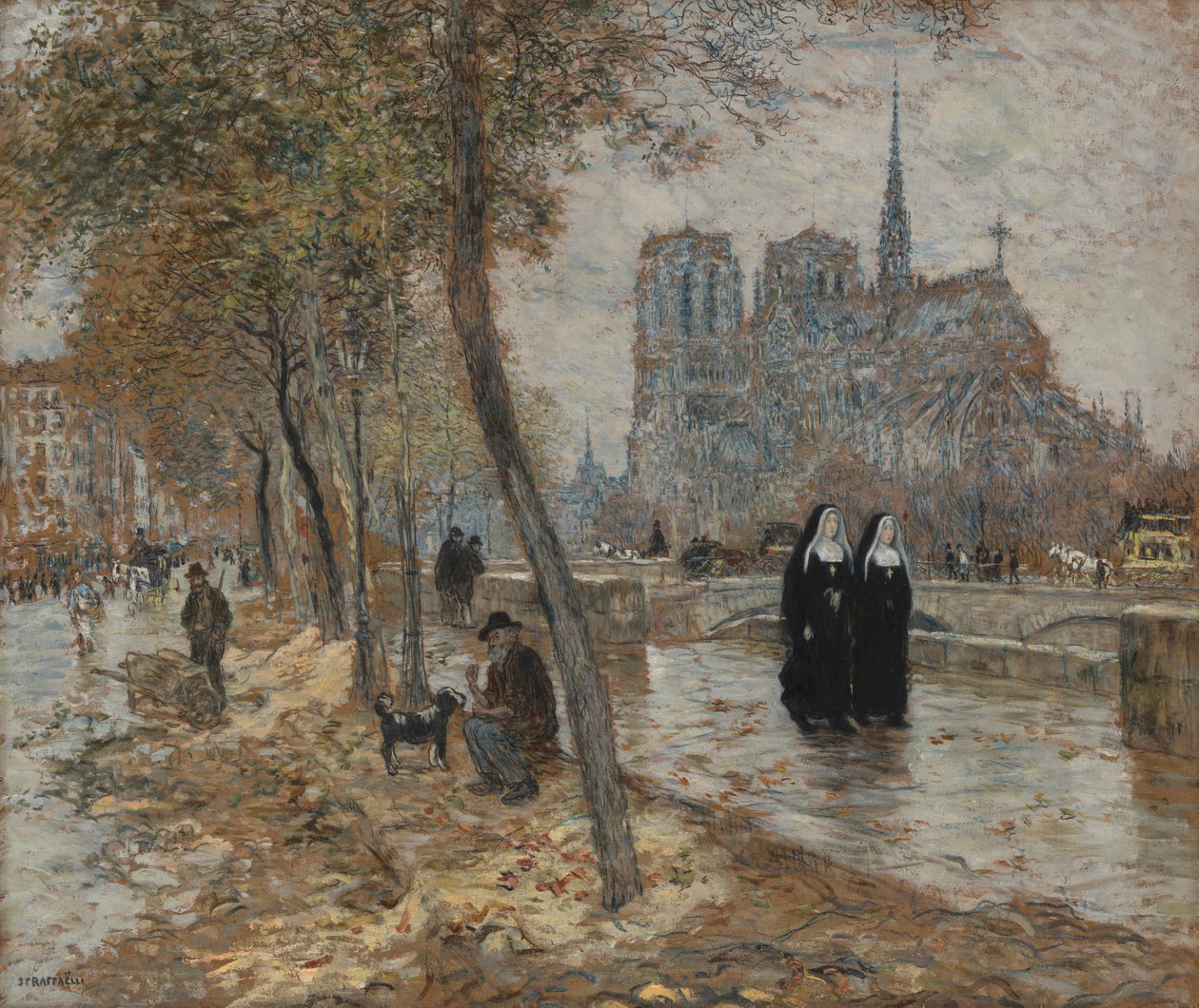 Notre Dame de Paris by Jean Francois Raffaelli